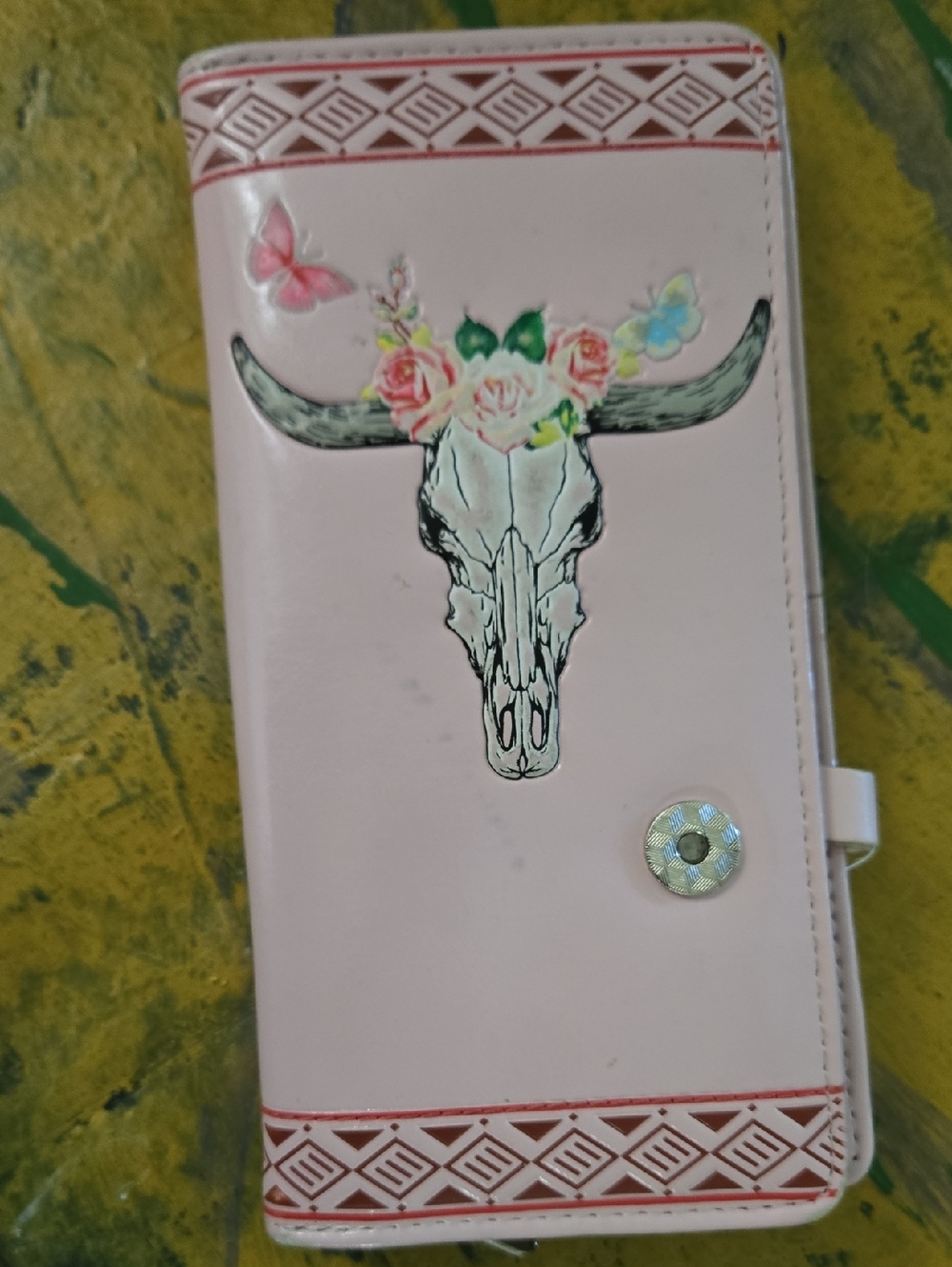 Floral Butterfly Pink Women's Wallet - Picture 3 of 3